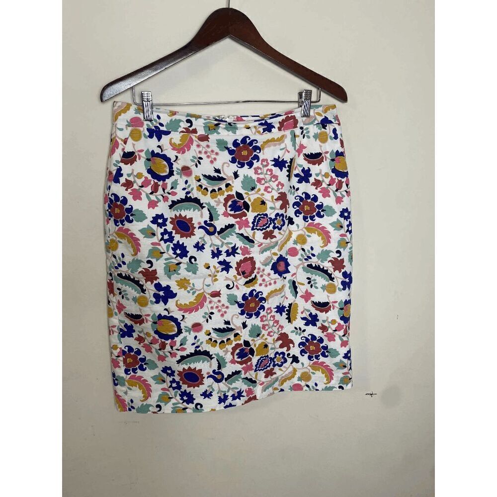 Boden Terreza Paisley Floral Pencil Skirt T0542 Women's Multicolor Size 10